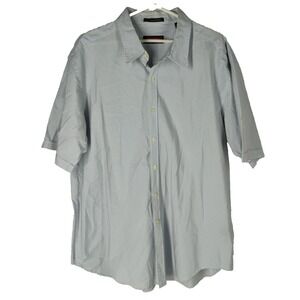 Austin Reed London 2ply 80s Cotton Mens XXL 2XL Striped Button Up Shirt